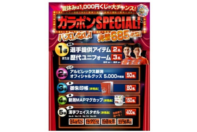 8月24日（土）ツエーゲン金沢戦　大好評ガラポンSPECIAL！ここでしか手に入らない限定グッズがラインナップ！